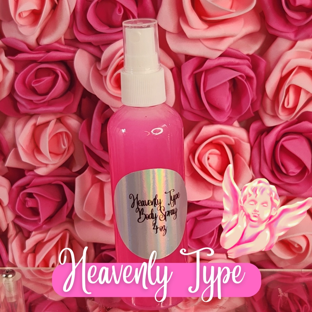Heavenly Type Body  Hair Spray 4 Oz Handmade Moisturizing Hair And Body Mist